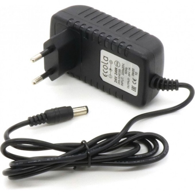 Адаптер питания для светодиодной ленты (на вилке) Ecola LED strip Power Adapter 24W 220V-24V D0L024ESB