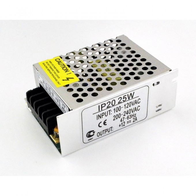 Блок питания ECOLA LED STRIP POWER SUPPLY для светодиодной ленты 25W 220V-12V IP20 B2L025ESB