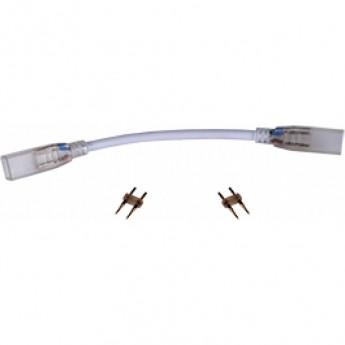Гибкий соединитель ECOLA LED STRIP 220V CONNECTOR END CAP SCVN14ESB лента-лента 2-х конт с разъемами для ленты IP68 14x7