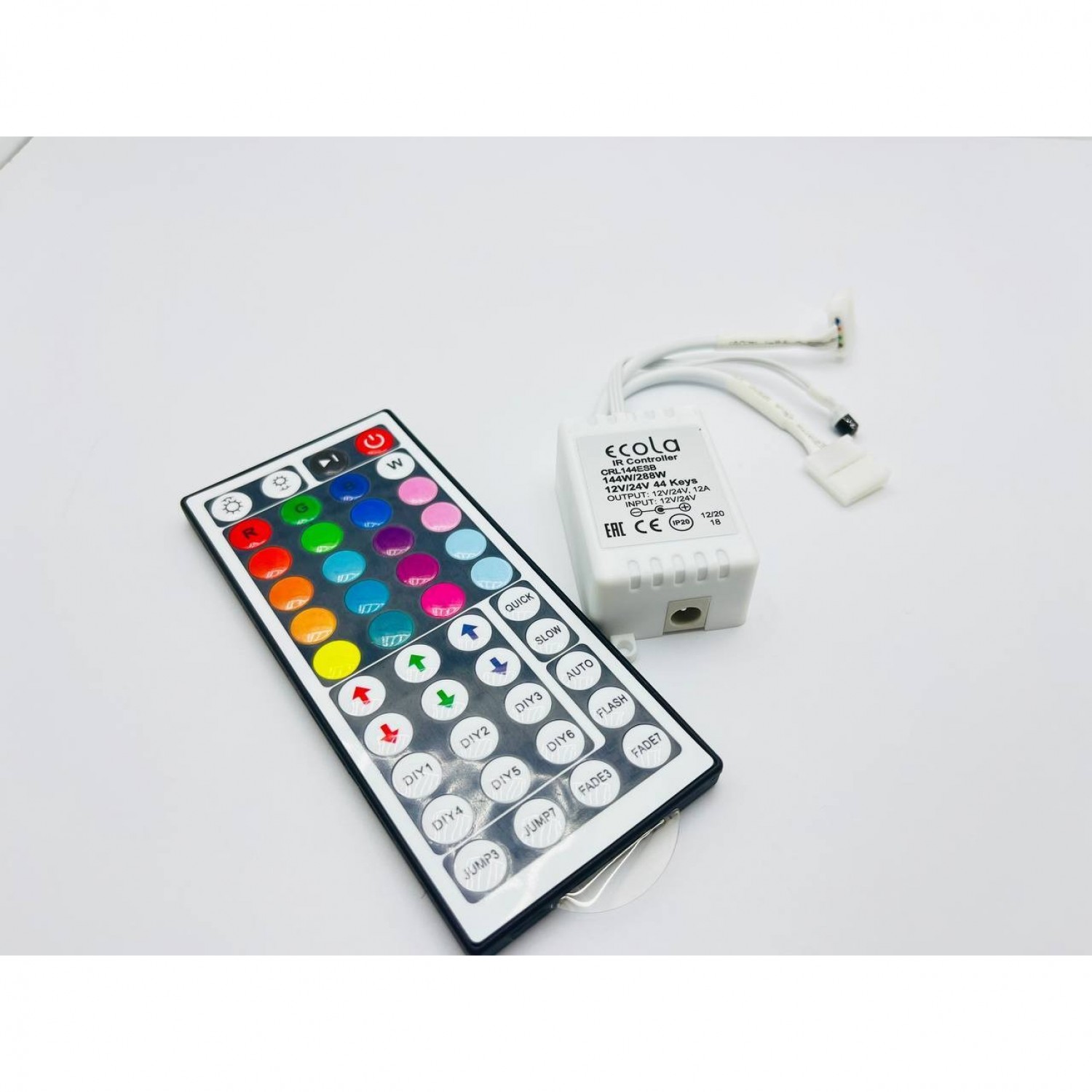 ECOLA LED STRIP RGB IR CONTROLLER с инфракрасным пультом управления ...