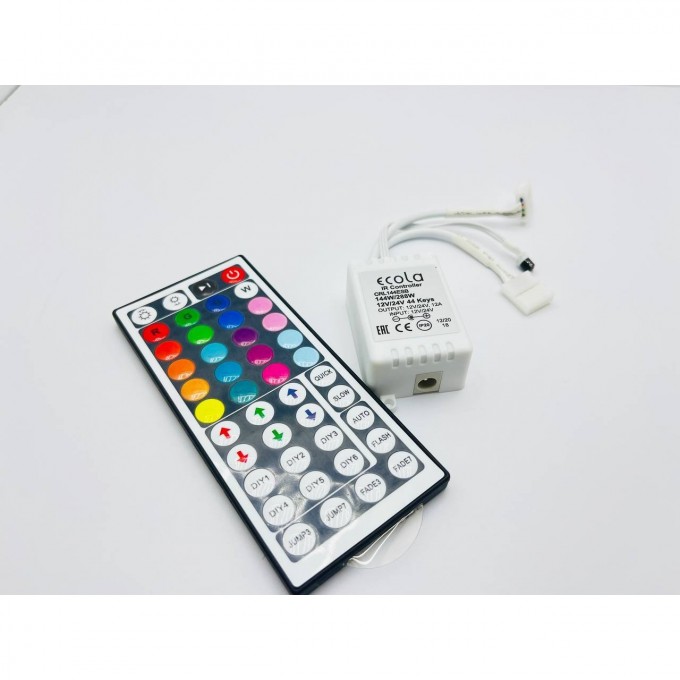 Контроллер ECOLA LED STRIP RGB IR CONTROLLER с инфракрасным пультом управления CRL144ESB