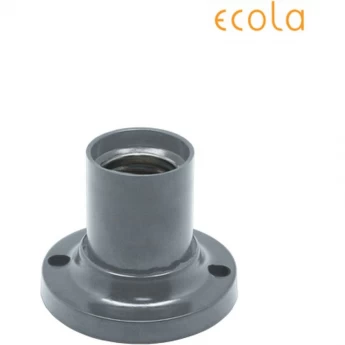 Патрон накладной прямой ECOLA BASE E14 AB7SLSEAY Серебряный