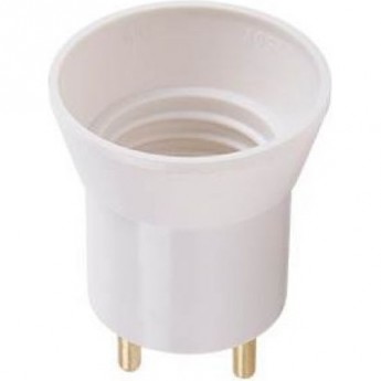 Переходник вилка-патрон ECOLA BASE APU27WEAY E27, белый Переходник вилка-патрон ECOLA BASE APU27WEAY E27, белый