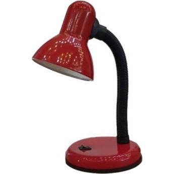 Светильник ECOLA BASE GX53 Настольная лампа с вилкой и выключателем красный
