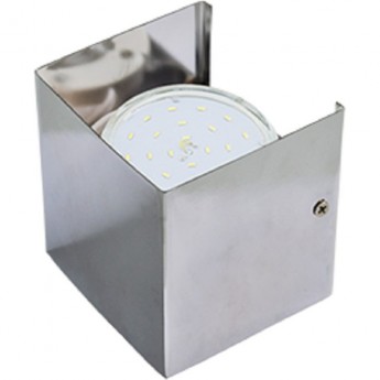 Светильник ECOLA GX53-N51 настенный бра прямоугольный хром 1* GX53 100х100х90 (1 из цв. уп. по 2) Светильник ECOLA GX53-N51 настенный бра прямоугольный хром 1* GX53 100х100х90 (1 из цв. уп. по 2)