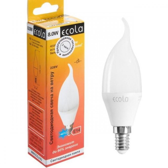Светодиодная лампа ECOLA CANDLE LED PREMIUM C4PW80ELC