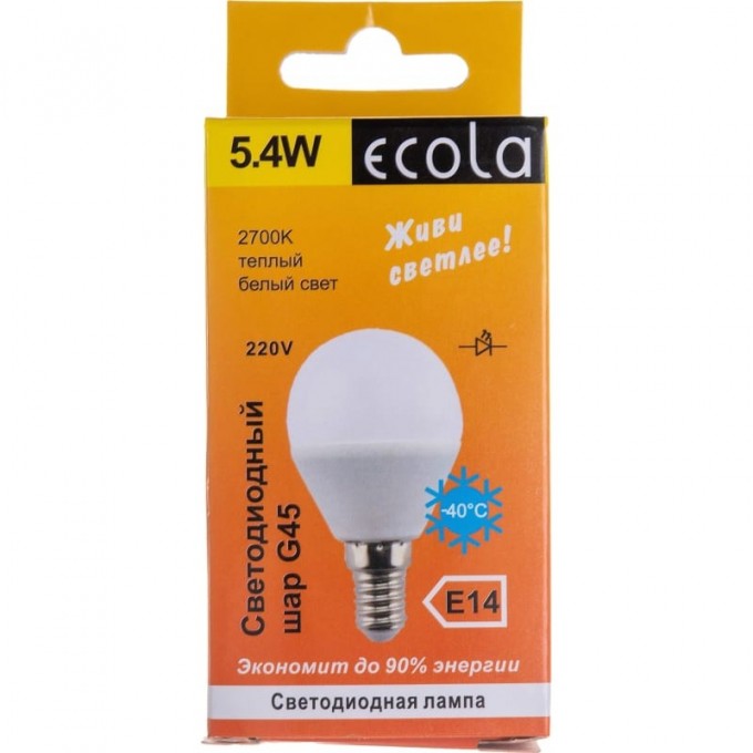 Светодиодная лампа ECOLA GLOBE LED K4GW82ELC