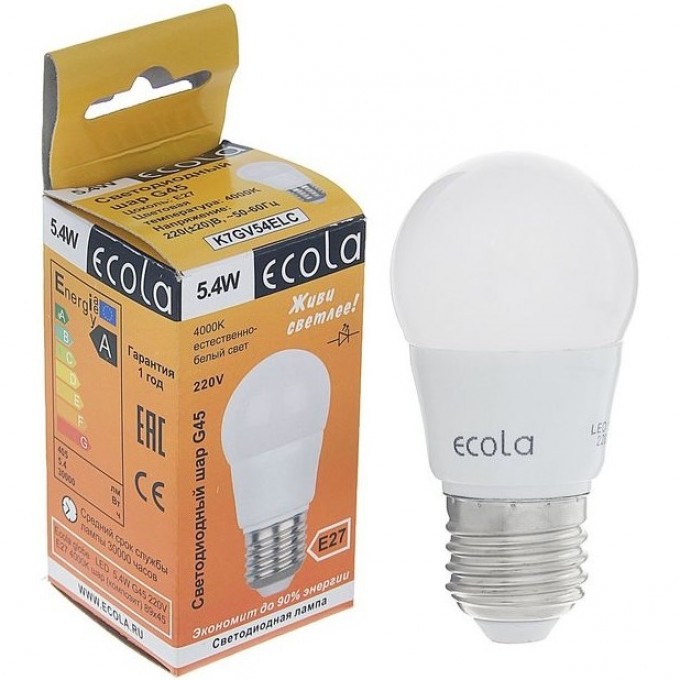 Светодиодная лампа ECOLA GLOBE LED K7GV54ELC