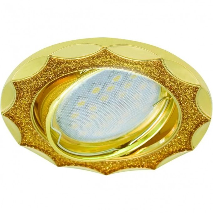 Встраиваемый светильник ECOLA DL36 золото, золотой блеск FY1613EFY