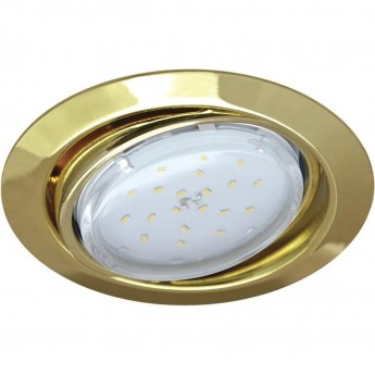 Встраиваемый светильник Ecola GU10 FT3008 FG1008ECB золото