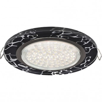 Встраиваемый светильник ECOLA GX53 H4 GLASS FB53RNECH хром, черный Встраиваемый светильник ECOLA GX53 H4 GLASS FB53RNECH хром, черный