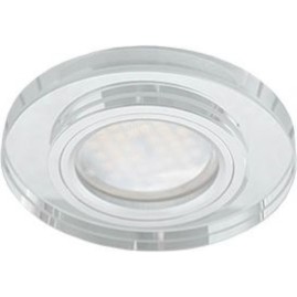 Встраиваемый светильник ECOLA MR16 DL1650 GLASS FC1650EFF хром Встраиваемый светильник ECOLA MR16 DL1650 GLASS FC1650EFF хром