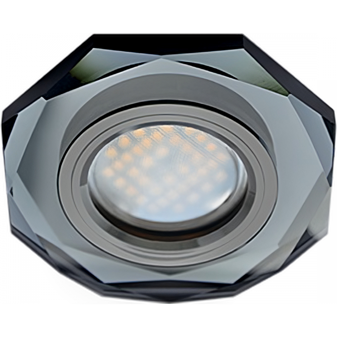 Встраиваемый светильник ECOLA MR16 DL1652 GU5.3 Черный хром FB1652EFF