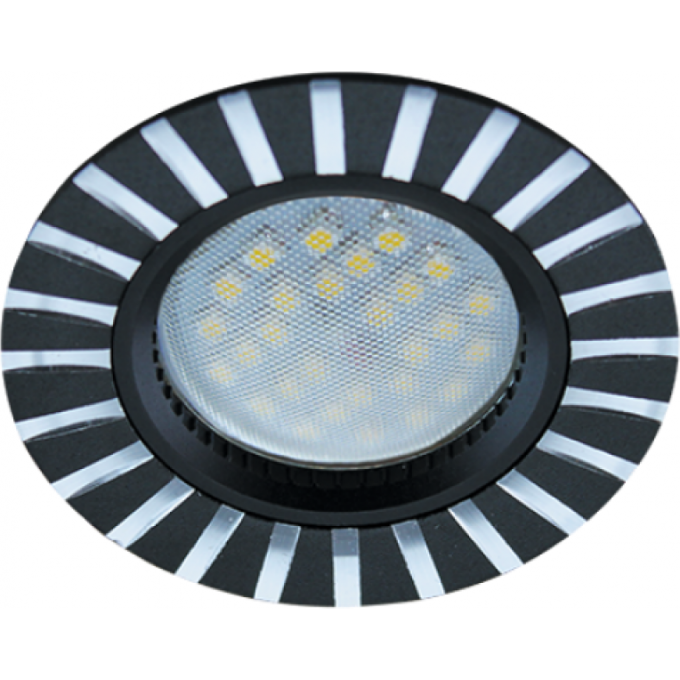 Встраиваемый светильник (литой) ECOLA MR16 DL3183 черный FB1609EFF