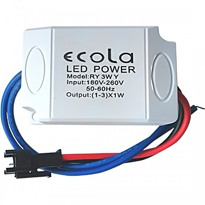Запасной блок питания подсветки светильника ECOLA MR16 LD Power supply MR16 LDxxxx 24V, 3.0W PS1630EFB